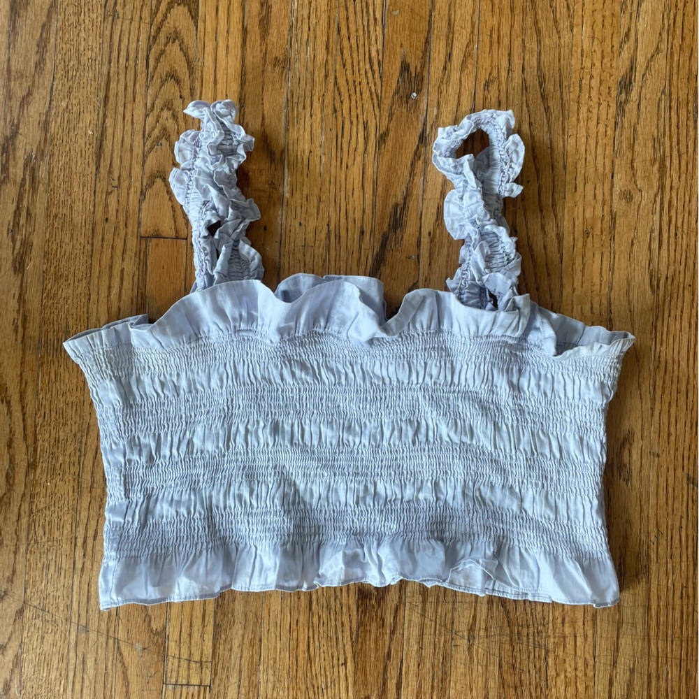 Rebecca Taylor lilac ruffle top